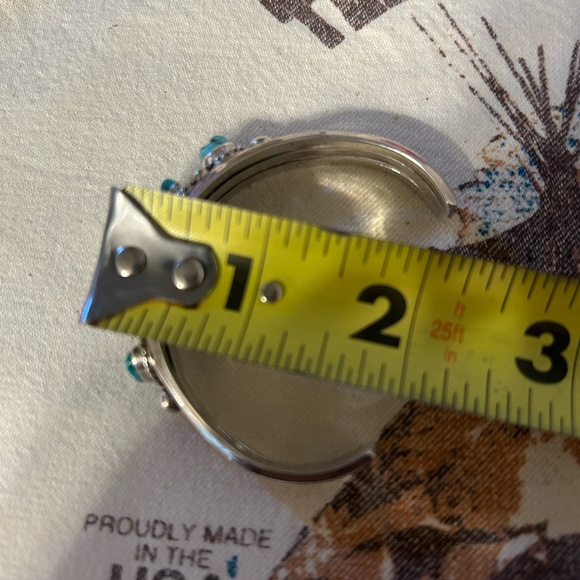 Sterling Silver Turquoise Cuff Bracelet - Picture 8 of 9